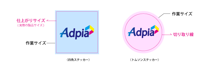 finishi-size-sticker-printing-data ステッカー作成ガイド仕上がりサイズと作業サイズ