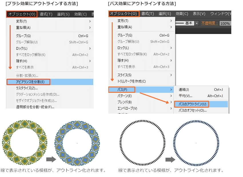 アウトラインの確認