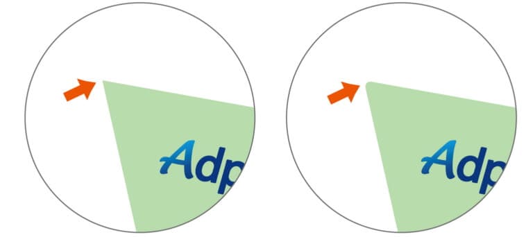 katanuki_Shiagari01 型抜き印刷、安い、型抜き商品タグの仕上がり