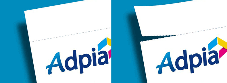 cut_line2 商品タグ・下げ札のミシン目加工